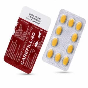 Carefill 20 mg con Tadalafilo 20 mg en Farmacia Castaño con envío discreto y pago contra reembolso en España