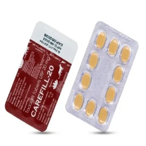Carefill 20 mg en España con Tadalafilo 20 mg caja de 10 comprimidos