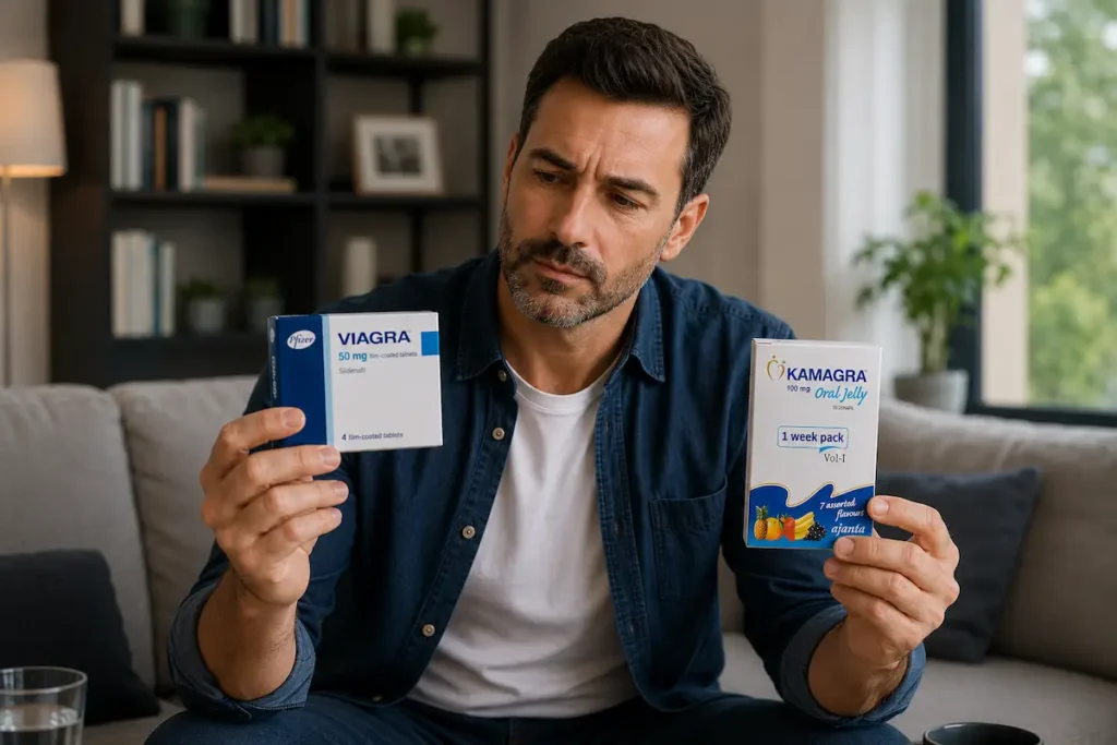 Kamagra vs Viagra comparación entre tratamientos con sildenafil