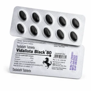 Vidalista Black 80 mg en España con Tadalafilo 80 mg caja de 10 comprimidos